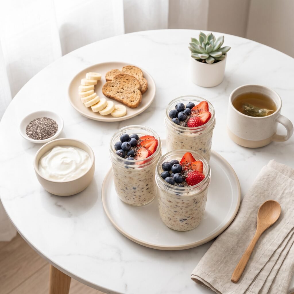 healthy breakfast spread on table 202608131035