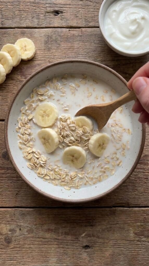 Banana Cream Pie Overnight Oats