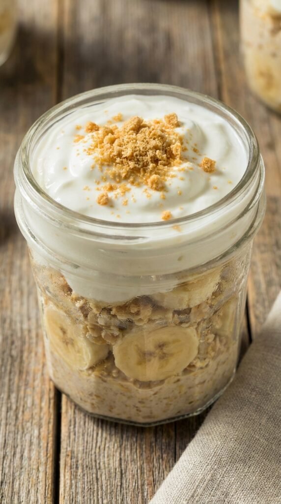 Banana Cream Pie Overnight Oats