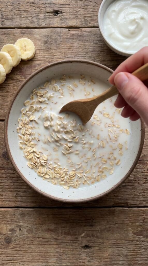 Banana Cream Pie Overnight Oats