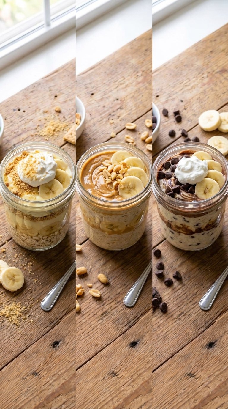 Banana Cream Pie Overnight Oats